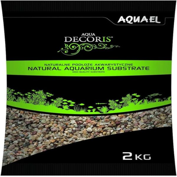Aquael Multicolored Natural Gravel 3-5mm (2KG)