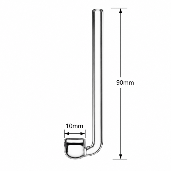 VIV CO₂ Music Diffuser Ø10mm 90mm glass diffuser for planted aquarium CO₂ systems