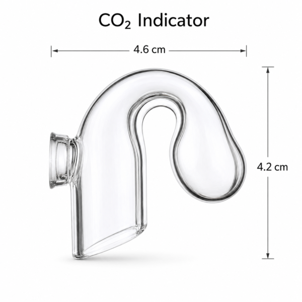 Chihiros CO2 Indicator glass drop checker for planted aquarium CO2 monitoring
