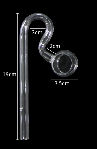 Greenosis Glass Spin Outlet Lily Pipe 13mm aquarium outflow pipe for planted aquarium circulation