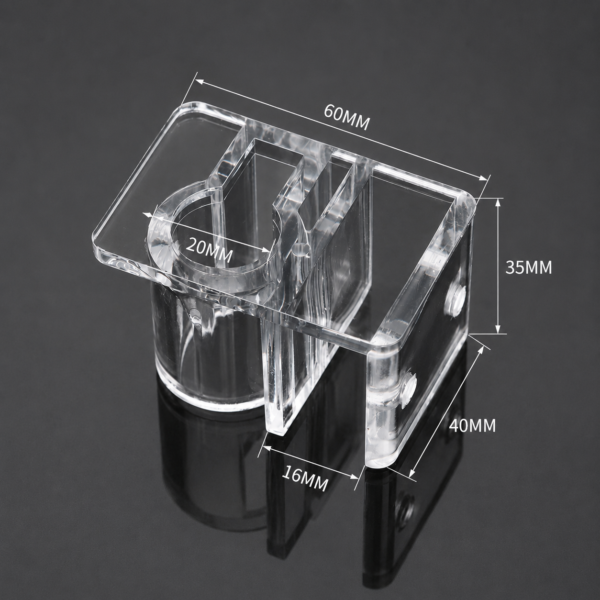 Acrylic Lily Pipe Holder for aquarium glass and stainless steel lily pipes