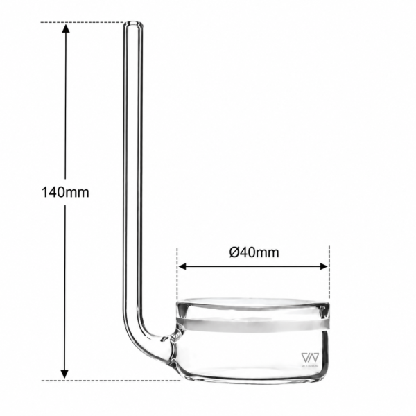 VIV Glass Beetle Diffuser Ø40mm 140mm glass CO₂ diffuser for planted aquariums