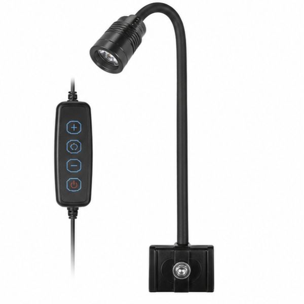 Mini Clip Spot Light USB LED spotlight with adjustable beam angle and 3 light modes for aquariums and terrariums