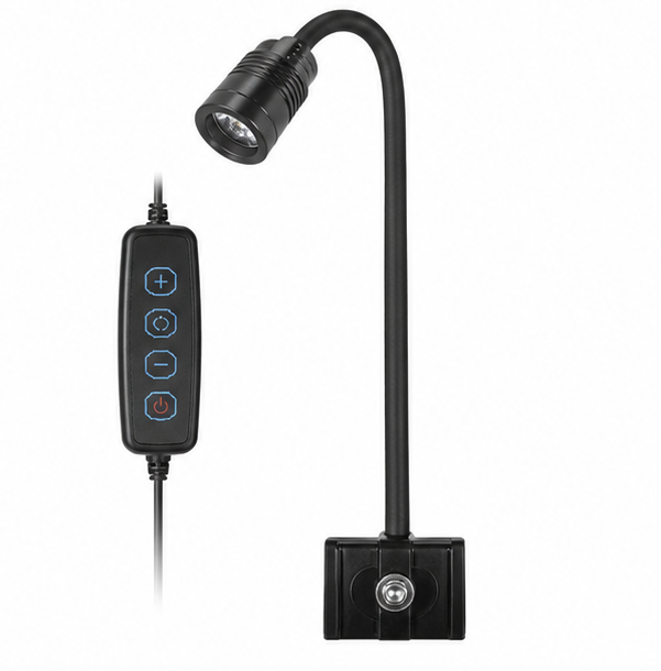 light Mini Clip Spot Light USB LED spotlight with adjustable beam angle and 3 light modes for aquariums and terrariums