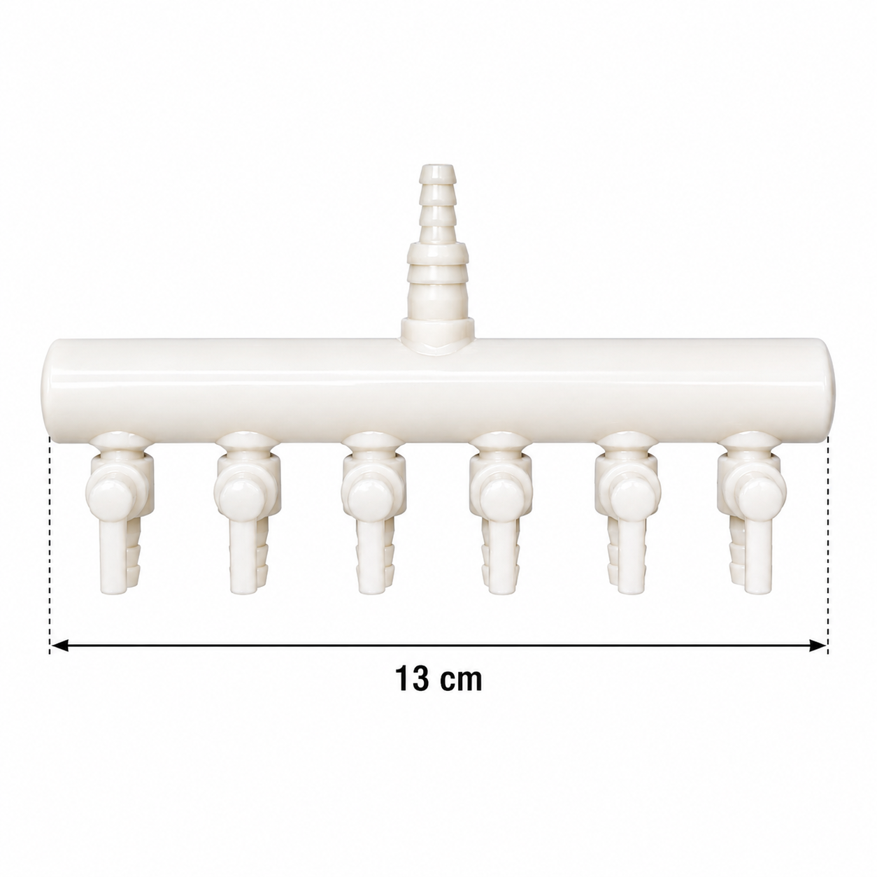 6 way dimensionn 6 Way Air Splitter with Control Valve for aquarium air pump and sponge filter setup