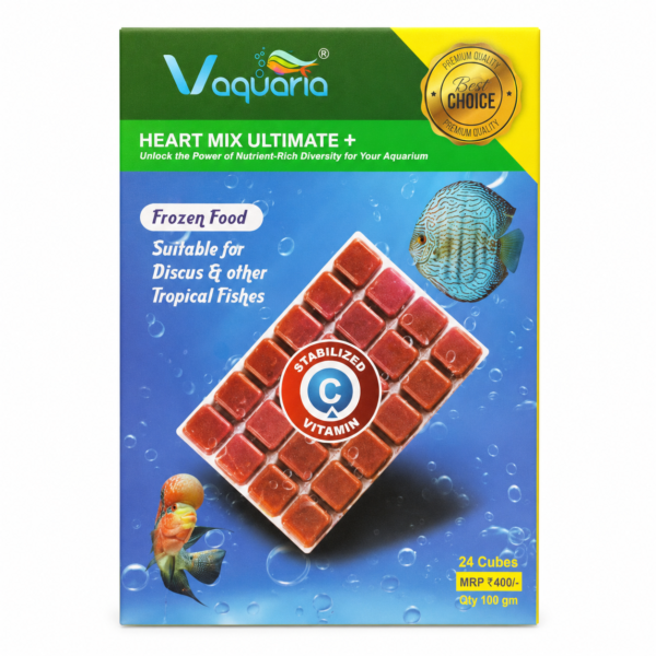 V Aquaria Heart Mix Ultimate Frozen Feed 100g for Discus freshwater fish