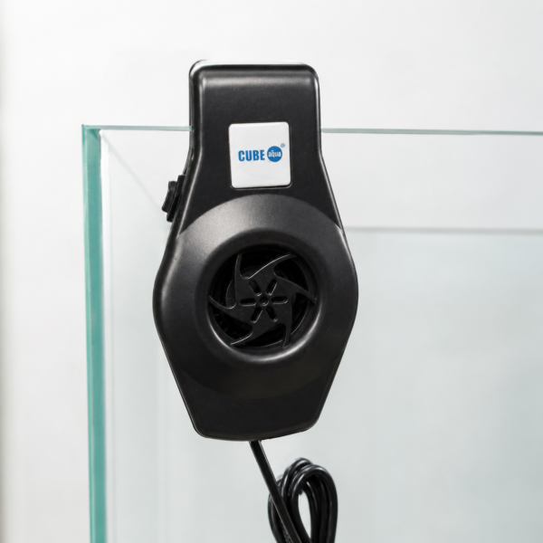 Mini Aquarium Cooling Fan with two speed settings and USB cable