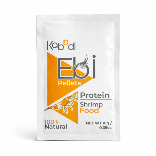 Kabadi Ebi Pellets Protein Shrimp Food 10g natural sinkable pellets with 39.5 percent protein