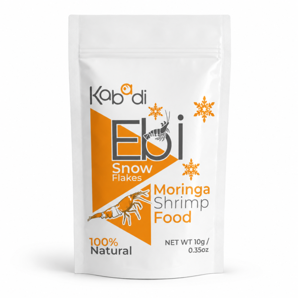Kabadi Ebi Snow Flakes Moringa Shrimp Food 10g with soybean bran fennel and moringa