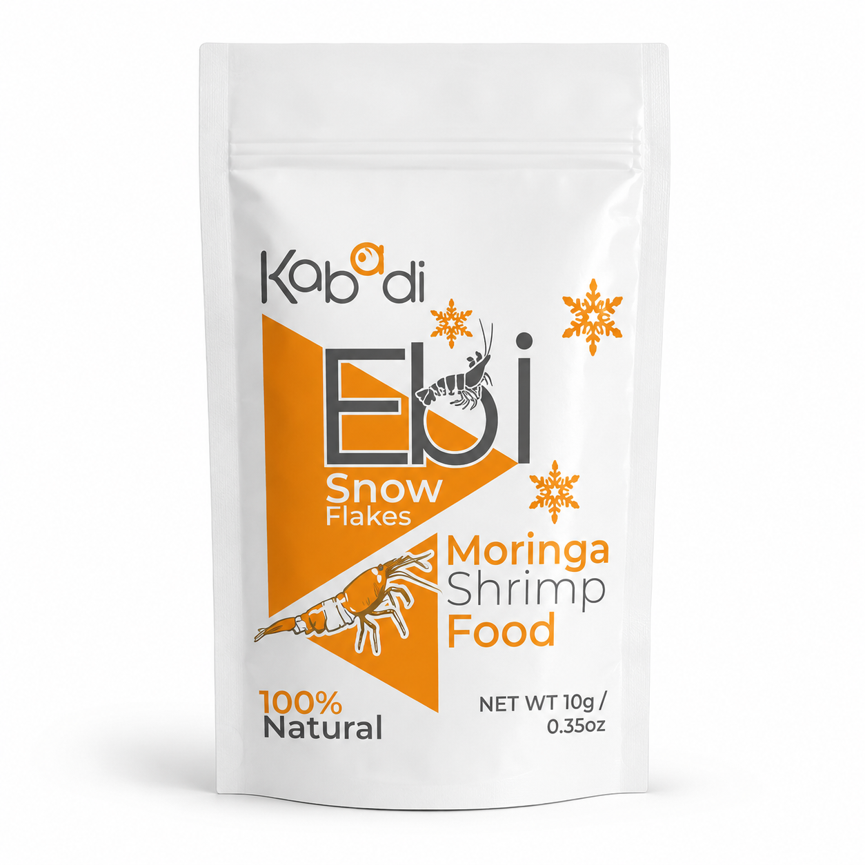 Kabadi Ebi Snow Flakes Moringa Shrimp Food Kabadi Ebi Snow Flakes Moringa Shrimp Food 10g with soybean bran fennel and moringa