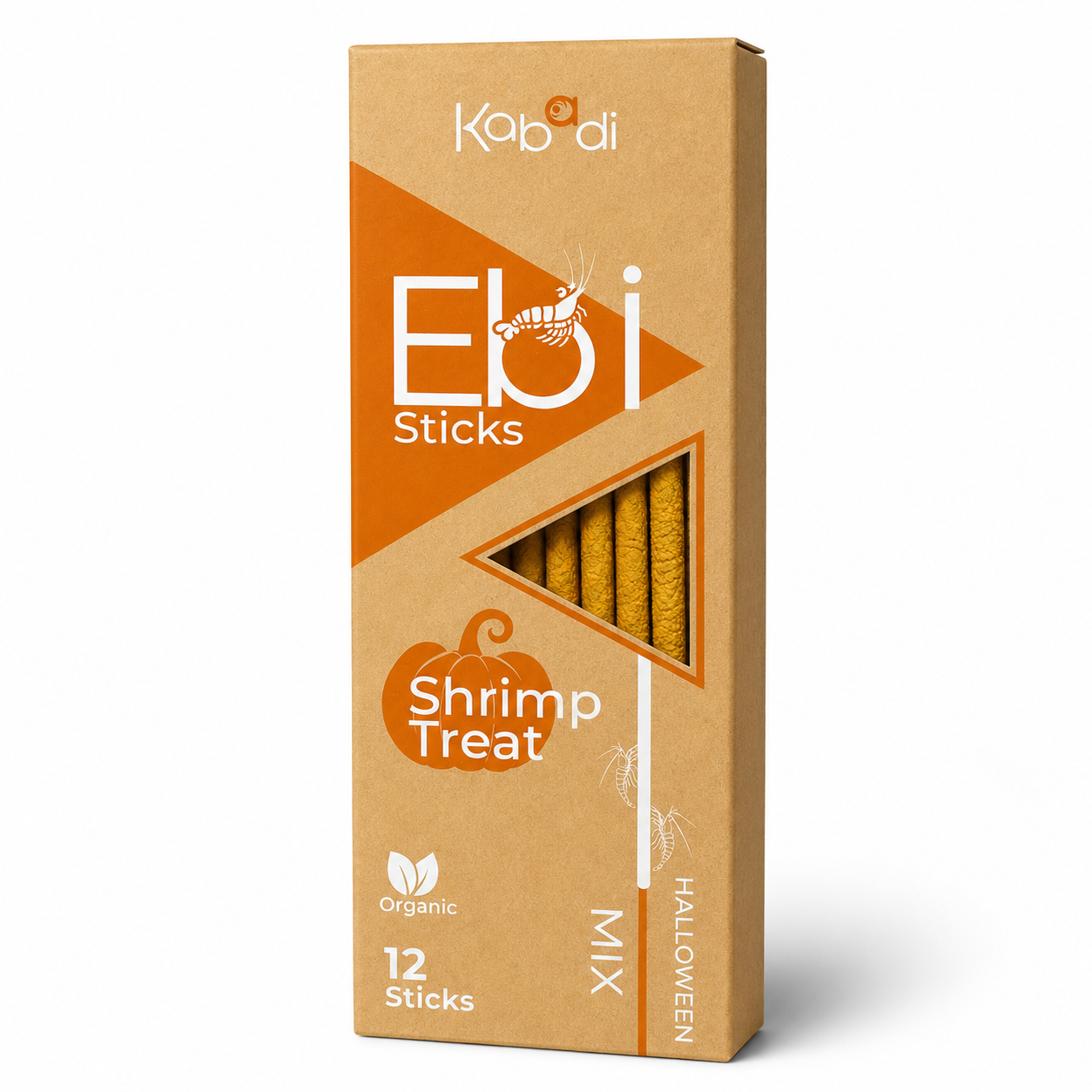 Kabadi Ebi Sticks Halloween Mix Shrimp Treat Sticks Kabadi Ebi Sticks Halloween Mix Shrimp Treat Sticks pack of 12 with pumpkin