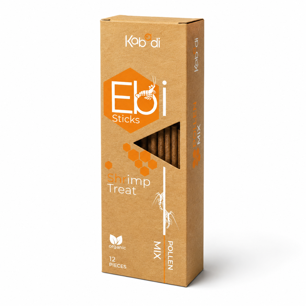 Kabadi Ebi Sticks Pollen Mix Shrimp Treat Sticks Kabadi Ebi Sticks Pollen Mix Shrimp Treat Sticks