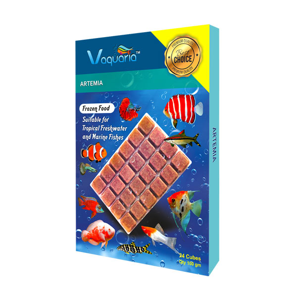 V Aquaria Bloodworms Plus Frozen Feed 100g for aquarium fish