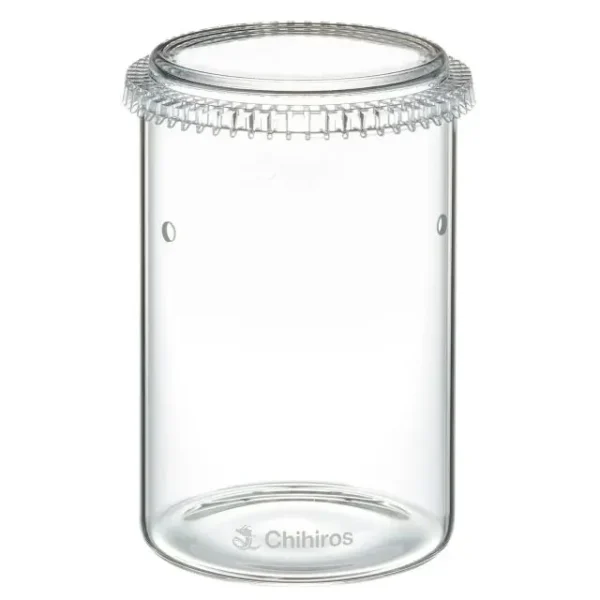 Chihiros Glass Pot Dew S cylindrical 930ml for terrarium plants