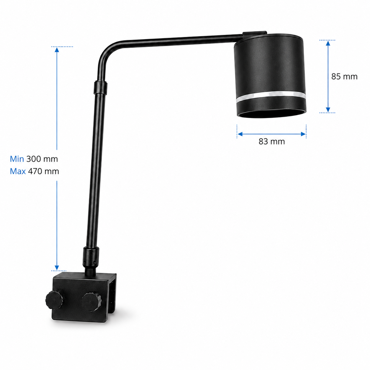 dimension light Aquarium Spot Light 20W marine LED spotlight with white blue and blue-white color modes
