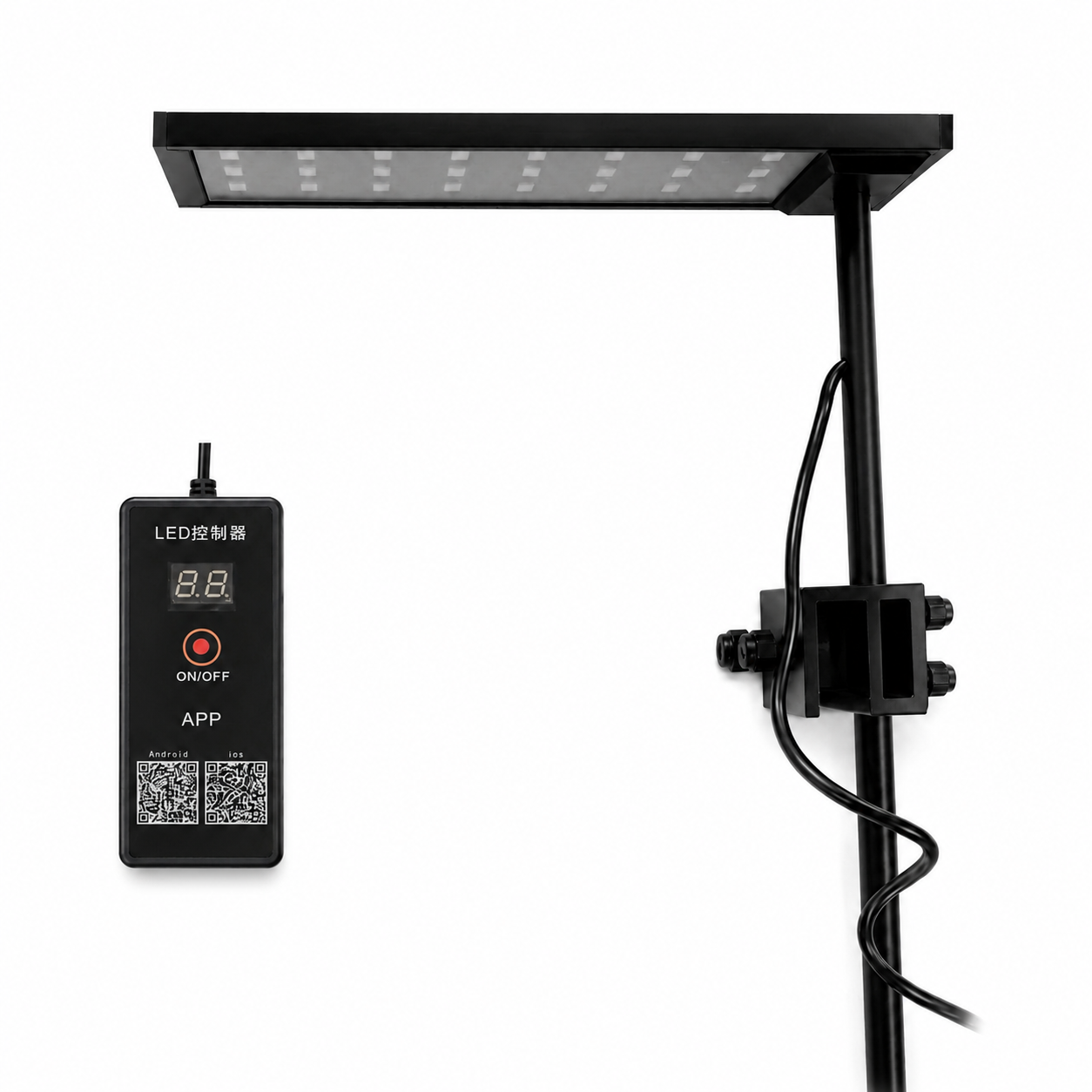 light (2) Deyao Aquarium Light E23 App Control RGB LED light for 25–30cm planted aquariums