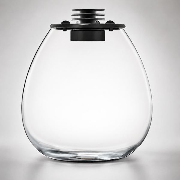 Bioloark Bio Bottle PD 170 glass terrarium display with 3W LED USB 2m cable and 175mm by 195mm body