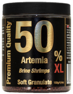 Discusfood Artemia Brine Shrimps Soft 50% XL 150g soft granulate food for medium and large ornamental fish